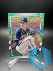2021 Topps Chrome Max Fried #110 Aqua Wave Parallel 62/99 Atlanta Braves